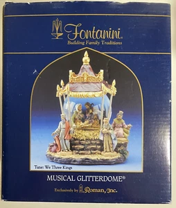 Fontanini - 2004 - Nativity Musical Glitterdome - We Three Kings - Picture 1 of 12