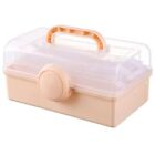 3 Layer Storage Box Foldable Nail Art Box Portable Makeup Hairpin Organizer