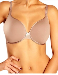 Chantelle 1951 C Ideal Space Mousse tief ausgeschnittener T-Shirt-BH ~ HASELNUSS ~ 40DD neu mit Etikett $ 74 - Bild 1 von 6