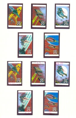 USA 2741-2745 Space fantasy  booklet stamps, mint and used etc - Image 1 of 4