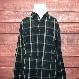 BKE Athletic Fit Pearl Snap Mens L/S Black Brown Shirt Size XL Extra-large - Picture 1 of 7