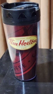 Tim Hortons Always Fresh 16oz Travel Coffee Mug Brown Plastic - Picture 1 of 2