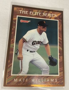 Matt Williams 1991 Donruss Elite Series Card #8 Giants Diamondbacks /10000