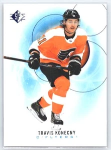 2020 SP Travis Konecny #18 Blue Philadelphia Flyers - Picture 1 of 2