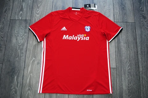 SIZE XL CARDIFF CITY WALES 2016/2018 AWAY FOOTBALL SHIRT JERSEY ADIDAS ORIGINAL Cover