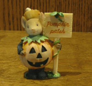 TAILS w/ HEART #6006558 PUMPKIN SPICE MICE, 2.24"  HALLOWEEN, NEW/Box Enesco - Picture 1 of 2