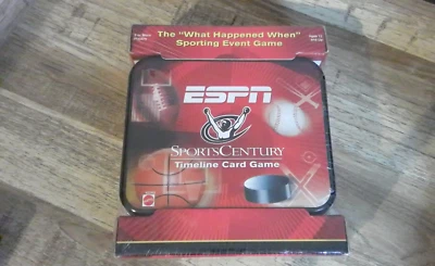 ESPN SportsCentury Timeline Card Game Mattel 1999 New - Image 1 of 3