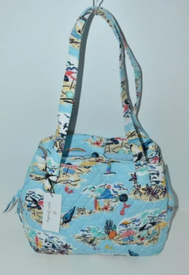 Vera Bradley Beach Treasures Pattern Triple Compartment Shoulder Bag - Image 1 of 4