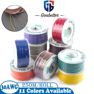 30 AWG Wrapping Wire Insulated Silver Plated Single Core Copper PCB/OK Wire - Picture 1 of 23