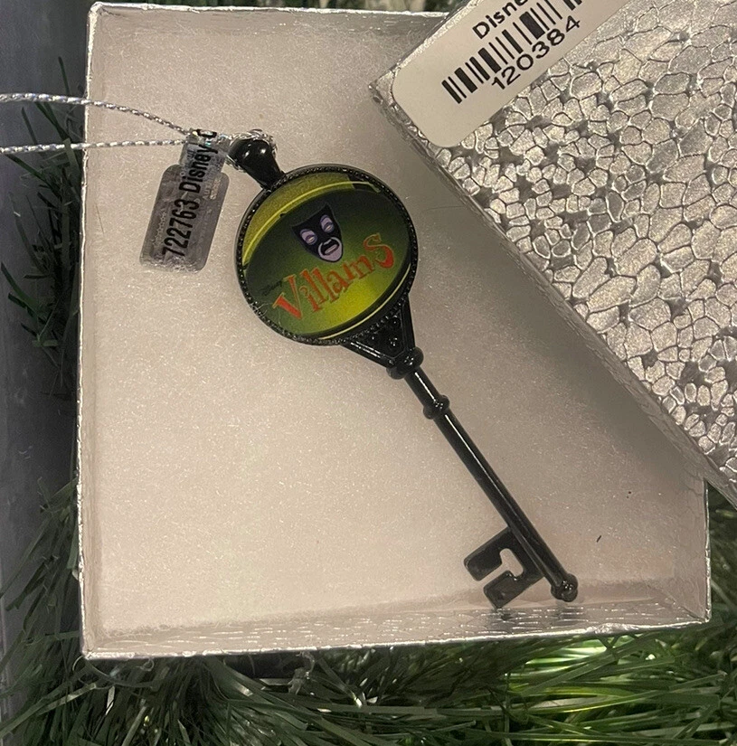2025 Disney Villains Vintage Skeleton Key Christmas Tree Ornament w Box - Image 1 of 1