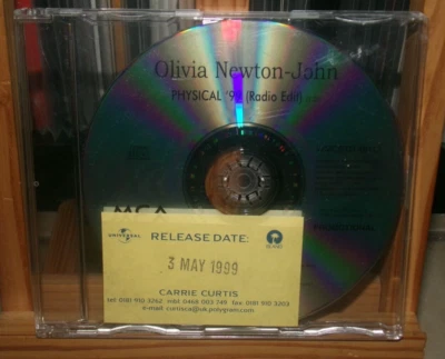 OLIVIA NEWTON-JOHN PHYSICAL 99 ONE TRACK RADIO EDIT PROMO CD SINGLE - Image 1 of 4