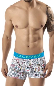 Clever Moda 2235 Hipster Boxer Brief Trunk White Small S - Picture 1 of 3