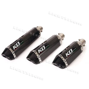 310mm 370mm 470mm Universal Motorcycle Exhaust Pipe Slip-on Muffler System 51mm - Picture 1 of 12