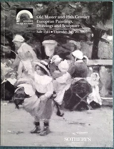 Sotheby's Catalog Old Masters European Artists Paintings Drawings Art 19th Cent. - Picture 1 of 7