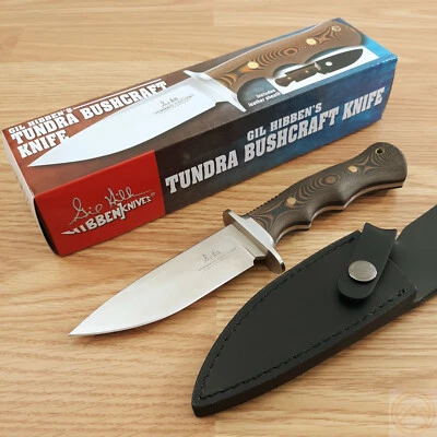 Cuchillo fijo Hibben Tundra Bushcraft 4.63 420HC hoja de acero naranja/negro Micarta Foto 1 de 4