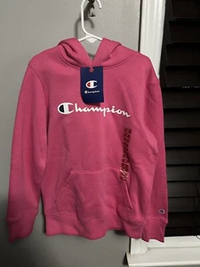 Champion Girls Kids Hoodie Sweatshirt Size 8 Pink - Picture 1 of 3