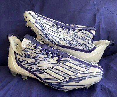 Adidas Adizero Football Cleats Purple Cloud White Reflective GZ6914 Men Sz 14 - Image 1 of 4