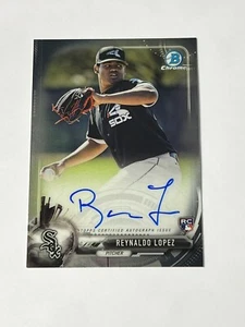 2017 Bowman Chrome Reynaldo Lopez Rookie Auto BCAR-RL Atlanta Braves RC - Bild 1 von 9