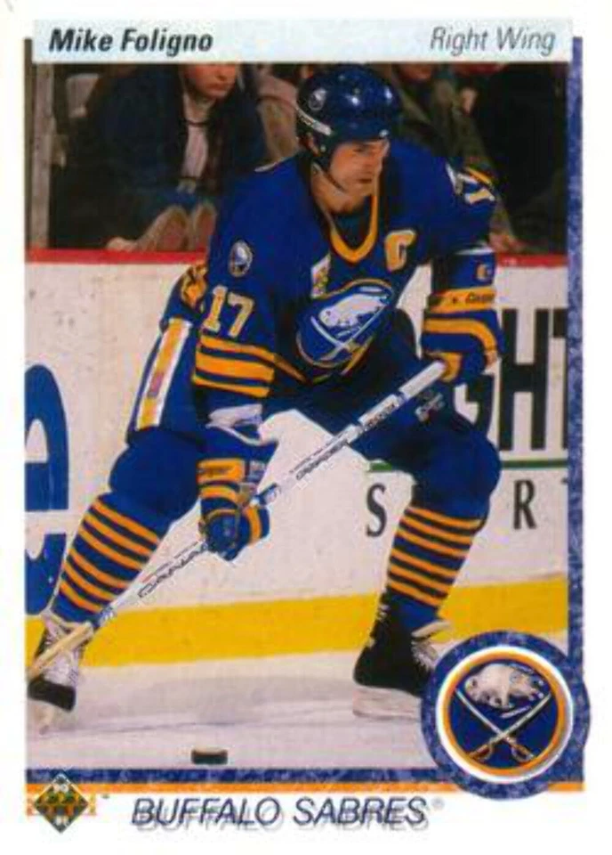 #378 Mike Foligno - Buffalo Sabres - 1990-91 Upper Deck Hockey - Image 1 of 1
