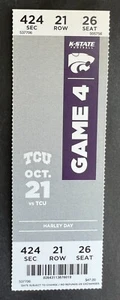 Boleto de fútbol americano 2023 TCU Horned Frogs vs Kansas State Wildcats 21/10/23 - Imagen 1 de 2