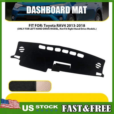 Cubierta antideslizante para tablero de instrumentos de coche Toyota RAV4 2013-2018 alfombrilla de tablero accesorios Foto 1 de 4