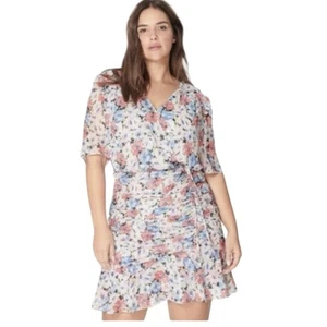 Veronica Beard Dakota Kleid Seide Blumen Minikleid Gr. 18 - Bild 1 von 15