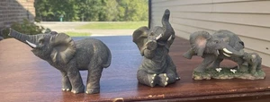 ELEPHANT FIGURINE LOT - Picture 1 of 15