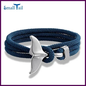 Ozean Stil Walschwanz Anker Armband für Männer Frauen mehrlagig verstellbar Seil - Bild 1 von 40