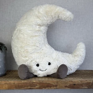 Jellycat Huge Amuseable Moon Plush Beanie Soft Toy - Decor Display With Tags 18” - Imagen 1 de 9