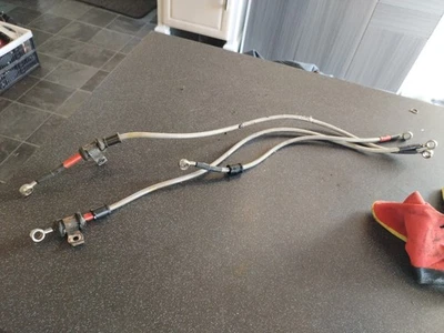 HONDA 2006 CBR1000RR WEZMOTO BRAIDED BRAKE LINES HOSES 2007 06 07 RR6 RR7 - Image 1 of 4