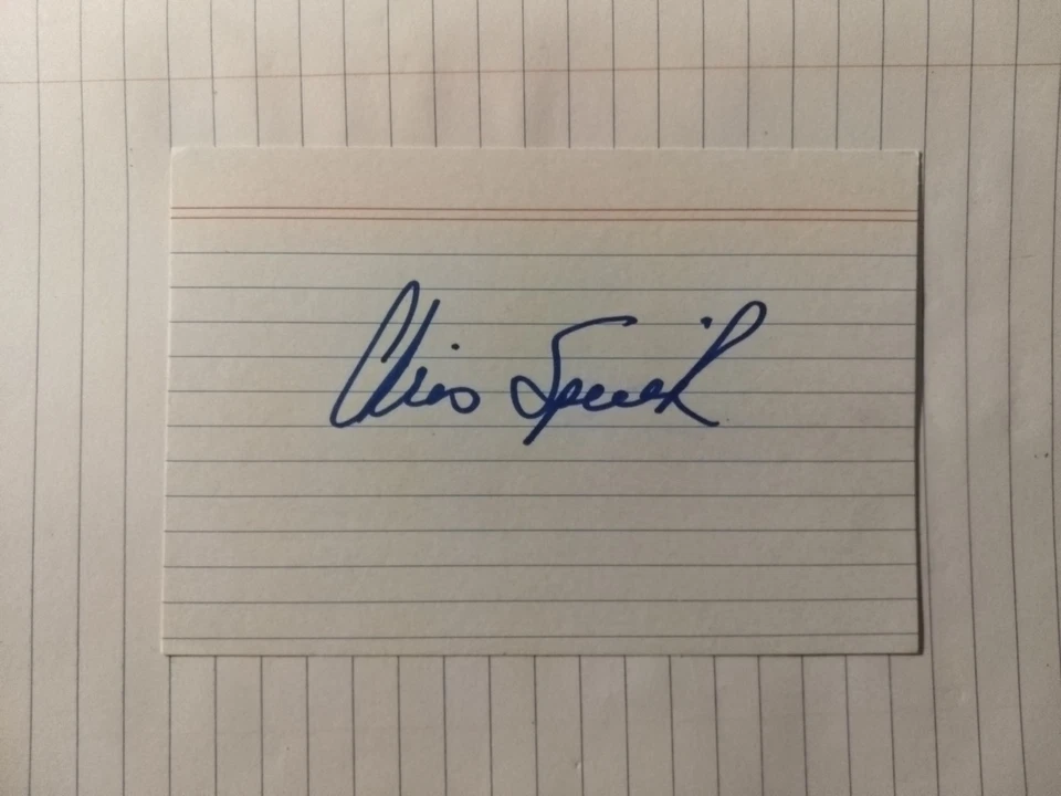 Tarjeta de índice grande autografiada por Chris Speier Foto 1 de 1