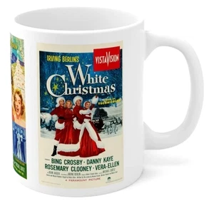 Weiße Weihnachtstasse Crosby, Clooney, Ellen & Kaye - Bild 1 von 4