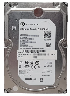 Seagate Enterprise ST4000NM0025 7.2K 4TB 3.5" SAS Hard Drive 100% Health - Image 1 of 2
