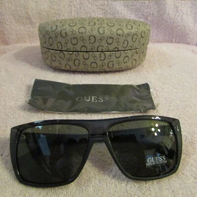 Óculos de sol masculino GUESS GU6979 plástico 20N cinza com lentes verdes 60-13 com estojo - Imagem 1 de 4