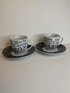 Espresso Cup and Saucer set (2) Mr. Coffee- vintage - Picture 1 of 11