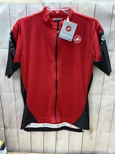 Castelli Entrata 3 III Kurzarm Full Zip Radtrikot Rot Neu mit Etikett Herren XXL 2Xl - Bild 1 von 11