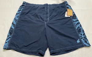 Caribbean Joe Swim Trunks Men’s Size 2XL Navy Blue Swimwear Shorts NWT - Picture 1 of 4