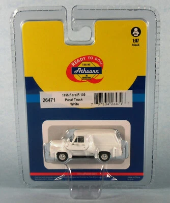 Camión con panel Ford F-100 1955 ATHEARN (blanco) modelo de plástico escala 1/87 HO ¡RARO! Foto 1 de 4