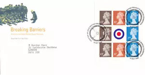 PHILALETIC Cancel ERROR Breaking Barriers Booklet Pane Bureau 1998 (103874) - Picture 1 of 1