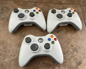 3 Official Microsoft Xbox 360 Wireless Controller Genuine Original Missing Back - Picture 1 of 8