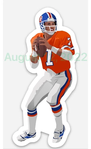 John Elway#7~ MAGNET - Denver Broncos NFL QB Vector Art Cover