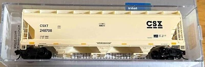 N Scale MTL CSX Transportation 3 Bay covered Hopper CSXT #248708 - Image 1 of 3
