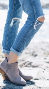 Jack Rogers Peyton Ankle Boots Size 5.5 Leather Oak Brown Womens Bootie Shoes - Picture 1 of 12