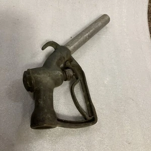 Antique Brass Buckeye Model 845B Gas Pump Nozzle W  Hook Vintage - Picture 1 of 20