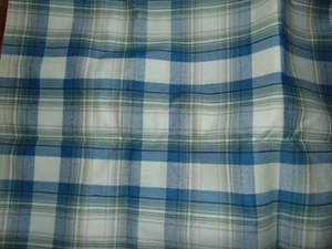 Remanente de tela 2 yardas 56 pulgadas de ancho azul tostado a cuadros peso de tapicería - Imagen 1 de 2