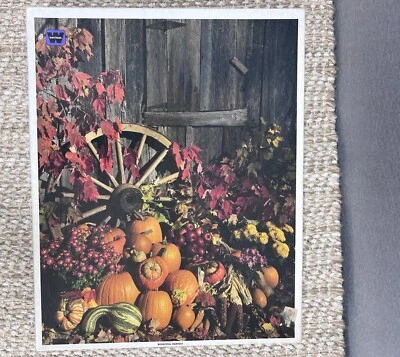 Whitman Bountiful Harvest Fall Autumn 500 Piece Interlocking Jigsaw Puzzle Color - Image 1 of 4