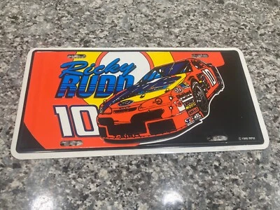 Винтажный металлический номерной знак 1995 Ricky Rudd No10 Tide автомобиль об/мин неиспользованный Nascar - Изображение 1 из 4