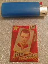 HORST ECKEL - GERMANY (WEST GERMANY) EX YUGOSLAVIA FOOTBALL CARD 1961.