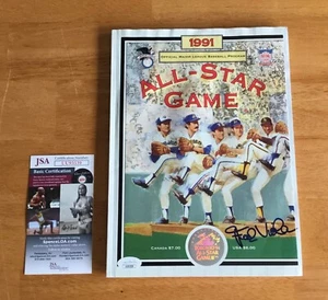 Frank Viola New York Mets Signed Autograph 1991 MLB All Star Program JSA COA - Picture 1 of 3
