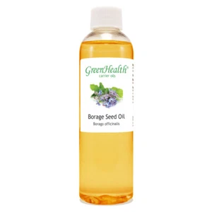 Aceite portador de semillas de borraja - 4 fl oz - Botella de plástico transparente con tapa - GreenHealth - Imagen 1 de 1